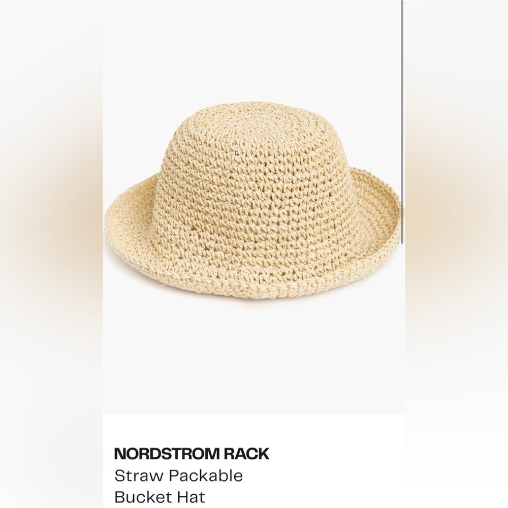Nordstrom Cream Straw Sun Hat